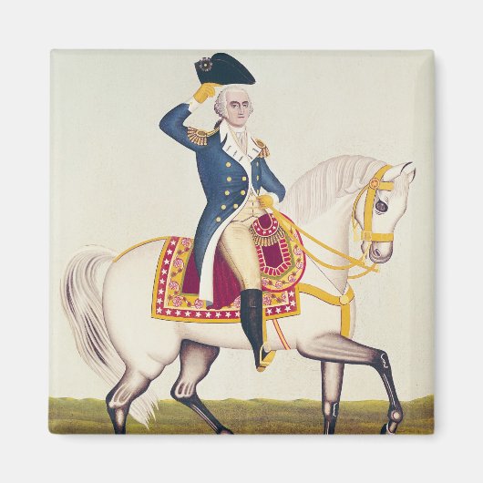 ワシントン将軍のホワイトチャージャ上, c.1835 マグネット (正面)
