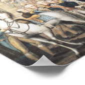 ワシントン将軍への英国の降伏 ポスター (角)