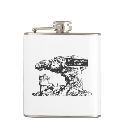 ワシントン山首脳会議標識 フラスク (正面)