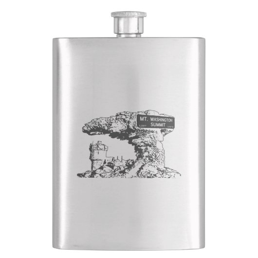 ワシントン山首脳会議標識 フラスク (正面)