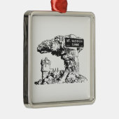 ワシントン山首脳会議標識 メタルオーナメント (右)