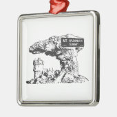 ワシントン山首脳会議標識 メタルオーナメント (左)