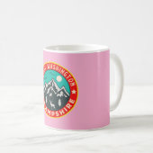 ワシントン山+ニューハンプシャー州+山の精神 コーヒーマグカップ (正面右)
