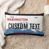 ワシントン州のカスタムなナンバープレートの枕 ランバークッション (ブランケット)