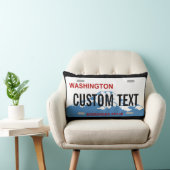 ワシントン州のカスタムなナンバープレートの枕 ランバークッション (椅子)