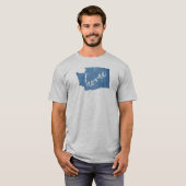 ワシントン州のホームウッドグレイン Tシャツ (正面フル)