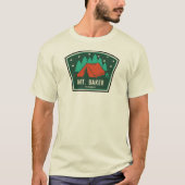 ワシントン州のマウント・ベイカー保護地域でのキャンプ Tシャツ (正面)