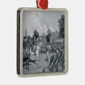 ワシントン州の前の宣言を読むこと メタルオーナメント (右)