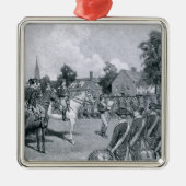 ワシントン州の前の宣言を読むこと メタルオーナメント (正面)