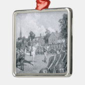 ワシントン州の前の宣言を読むこと メタルオーナメント (左)