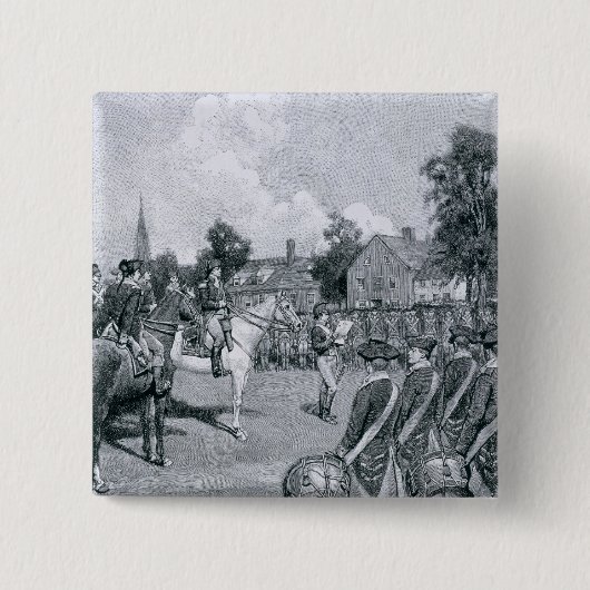 ワシントン州の前の宣言を読むこと 缶バッジ (正面)