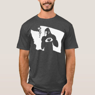 ワシントン州の地図 Tシャツ