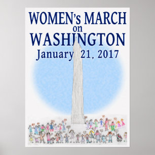 ワシントン州の女性の3月-真珠による… ポスター