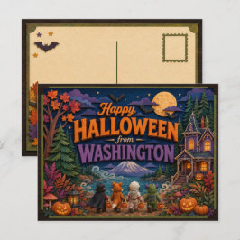 ワシントン州の子どもたちからのハッピーハロウィン ポストカード