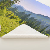 ワシントン州の山と森の風景 シェルパブランケット (3/4)