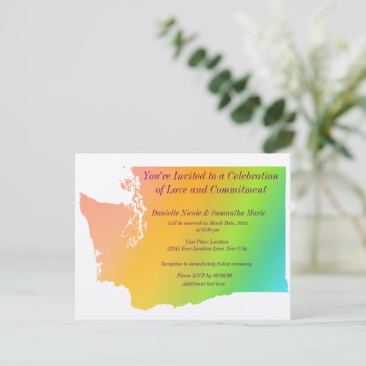 ワシントン州の州のプライド 招待状 (スタンド正面)