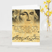 ワシントン州の引用文-政府 カード (黄色い花)