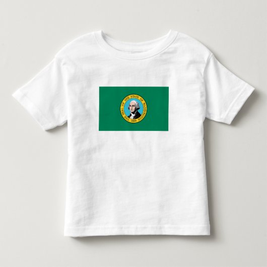 ワシントン州の旗 トドラーTシャツ (正面)