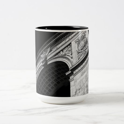 ワシントン州の正方形のアーチ、NYC ツートーンマグカップ (中央)