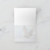 ワシントン州の湖上を飛ぶ幼いハクトウワシ Blank シーズンカード (内部)