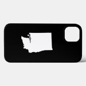 ワシントン州の白と黒 Case-Mate iPhoneケース (裏面 (横))