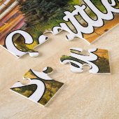 ワシントン州の美しいシアトル ジグソーパズル (側面)