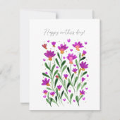 ワシントン州の花を忘れないで マザーズデー カード (正面)