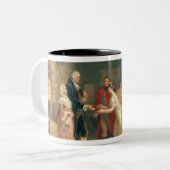 ワシントン州の誕生日1798年 ツートーンマグカップ (正面左)