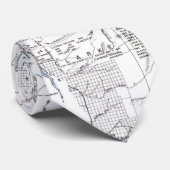 ワシントン州の領域のタイの歴史的な地図 ネクタイ (ロール)