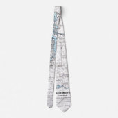 ワシントン州の領域のタイの歴史的な地図 ネクタイ (裏面)