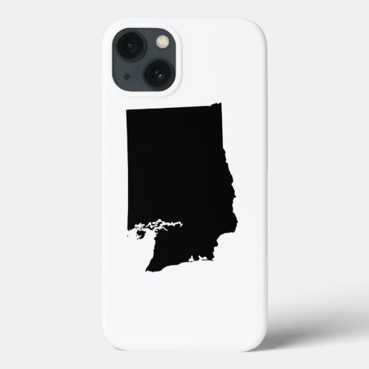 ワシントン州の黒と白 Case-Mate iPhoneケース (裏面)