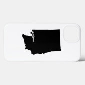 ワシントン州の黒と白 Case-Mate iPhoneケース (裏面 (横))