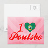 ワシントン州のI Love Paulsbo ポストカード (正面/裏面)