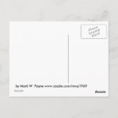 ワシントン州はがき内のレイニエ山 ポストカード (裏面)