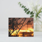 ワシントン州はがき – ライトハウスアットサンセット ポストカード (スタンド正面)