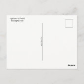 ワシントン州はがき – ライトハウスアットサンセット ポストカード (裏面)