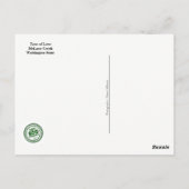 ワシントン州はがき:恋の木 ポストカード (裏面)