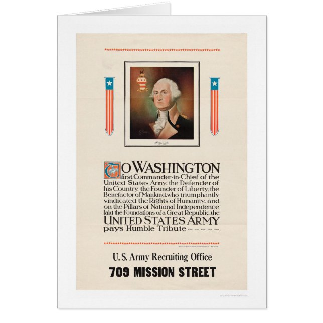 ワシントン州への軍隊の捧げ物 (正面)