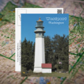 ワシントン州ウェストポートの灯台 旅行写真 ポストカード