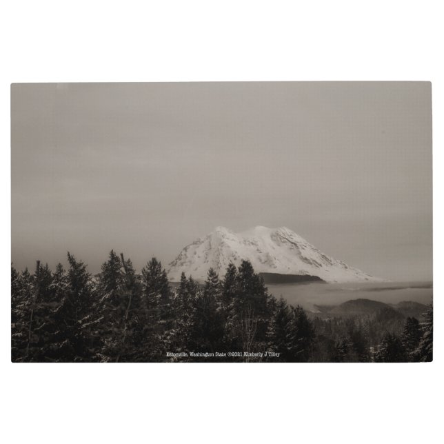 ワシントン州エイトンビル メタルプリント (正面)