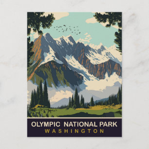 ワシントン州オリンピック国立公園 旅行 ポストカード