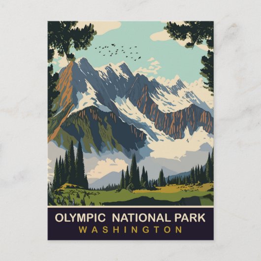 ワシントン州オリンピック国立公園 旅行 ポストカード (正面)