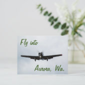 ワシントン州オーロラに飛ぶ ポストカード (スタンド正面)