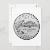 ワシントン州クォーター ポストカード (正面/裏面)