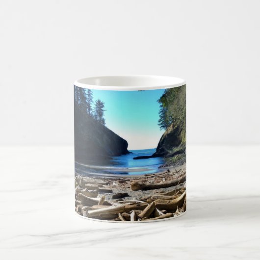 ワシントン州ケープ失望のデッドマンズコーブ コーヒーマグカップ (中央)
