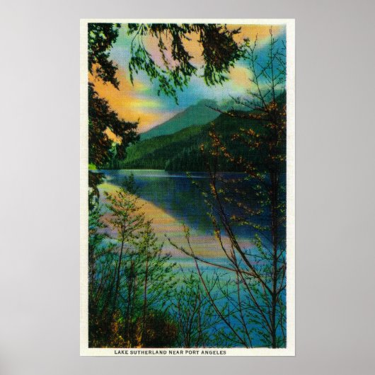 ワシントン州サザーランド湖ニューポートアンジェルス ポスター (正面)
