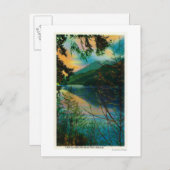 ワシントン州サザーランド湖ニューポートアンジェルス ポストカード (正面/裏面)