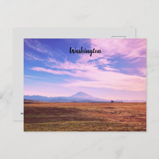 ワシントン州サンセットポストカード ポストカード (正面/裏面)