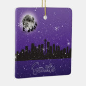 ワシントン州シアトルのクリスマスイブ セラミックオーナメント (右)