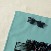 ワシントン州シアトルのグラフィティに覆われた ビーチタオル (インサイチュ)